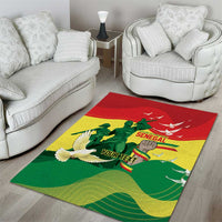 Personalized Senegal Independence Day Area Rug African Renaissance Monument