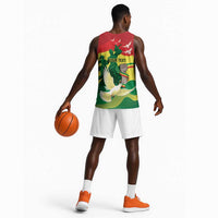 Personalized Senegal Independence Day Basketball Jersey African Renaissance Monument