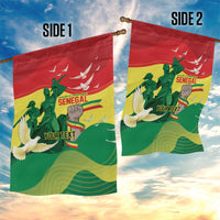 Personalized Senegal Independence Day Garden Flag African Renaissance Monument
