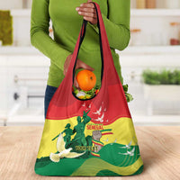 Personalized Senegal Independence Day Grocery Bag African Renaissance Monument