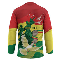 Personalized Senegal Independence Day Hockey Jersey African Renaissance Monument