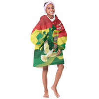 Personalized Senegal Independence Day Kid Wearable Blanket Hoodie African Renaissance Monument