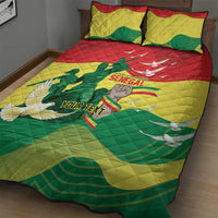 Personalized Senegal Independence Day Quilt Bed Set African Renaissance Monument