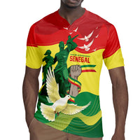 Personalized Senegal Independence Day Rugby Jersey African Renaissance Monument