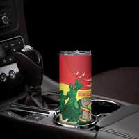 Personalized Senegal Independence Day Skinny Tumbler African Renaissance Monument