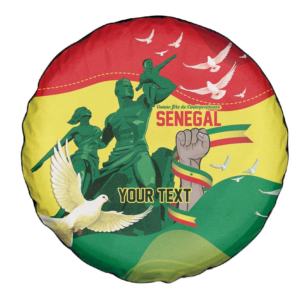 Personalized Senegal Independence Day Spare Tire Cover African Renaissance Monument