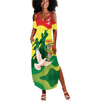 Personalized Senegal Independence Day Summer Maxi Dress African Renaissance Monument