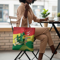 Personalized Senegal Independence Day Tote Bag African Renaissance Monument