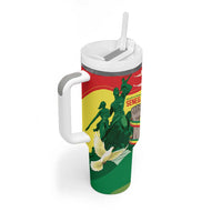 Personalized Senegal Independence Day Tumbler With Handle African Renaissance Monument