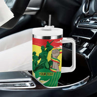 Personalized Senegal Independence Day Tumbler With Handle African Renaissance Monument