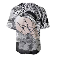 Polynesian Pride Happy Father Day Baseball Jersey I Love You Dad - Polynesian Tribal Black LT9 - Wonder Print Shop