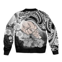 Polynesian Pride Happy Father Day Bomber Jacket I Love You Dad - Polynesian Tribal Black LT9 - Wonder Print Shop