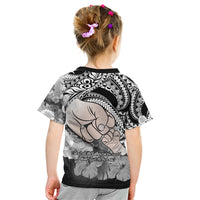 Polynesian Pride Happy Father Day Kid T Shirt I Love You Dad - Polynesian Tribal Black - Wonder Print Shop