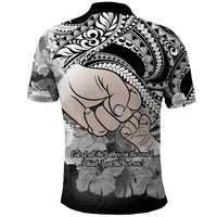 Polynesian Pride Happy Father Day Polo Shirt I Love You Dad Polynesian Tribal Black - Wonder Print Shop