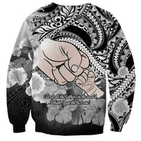 Polynesian Pride Happy Father Day Sweatshirt I Love You Dad - Polynesian Tribal Black - Wonder Print Shop