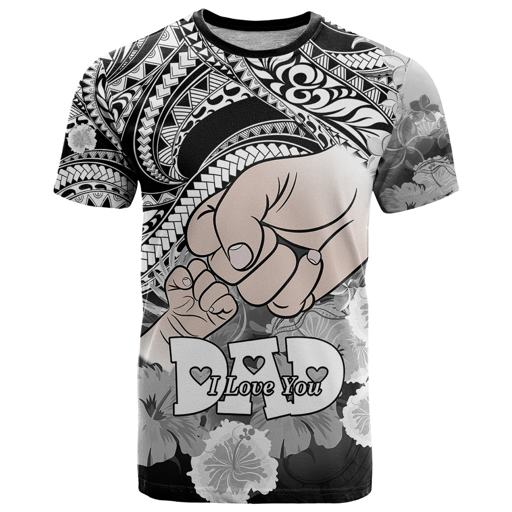 Polynesian Pride Happy Father Day T Shirt I Love You Dad - Polynesian Tribal Black - Wonder Print Shop