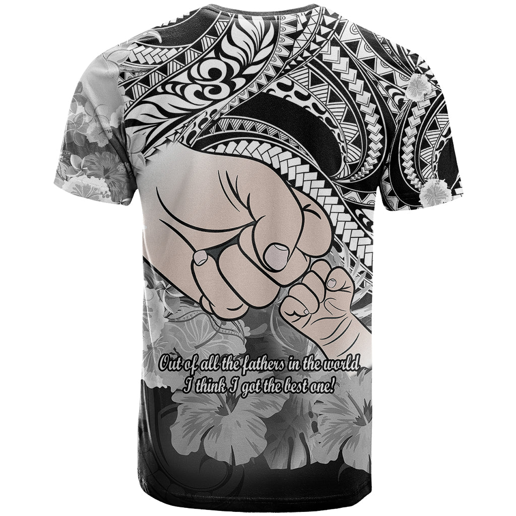 Polynesian Pride Happy Father Day T Shirt I Love You Dad - Polynesian Tribal Black - Wonder Print Shop