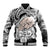 Personalised Polynesian Pride Happy Father Day Baseball Jacket I Love You Dad - Polynesian Tribal Black LT9 - Wonder Print Shop
