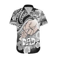 Personalised Polynesian Pride Happy Father Day Hawaiian Shirt I Love You Dad - Polynesian Tribal Black - Wonder Print Shop
