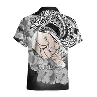 Personalised Polynesian Pride Happy Father Day Hawaiian Shirt I Love You Dad - Polynesian Tribal Black - Wonder Print Shop