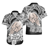 Personalised Polynesian Pride Happy Father Day Hawaiian Shirt I Love You Dad - Polynesian Tribal Black - Wonder Print Shop