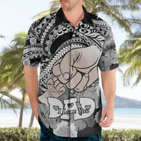 Personalised Polynesian Pride Happy Father Day Hawaiian Shirt I Love You Dad - Polynesian Tribal Black - Wonder Print Shop