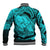 Polynesian Pride Happy Father Day Baseball Jacket I Love You Dad - Polynesian Tribal Aqua LT9 - Wonder Print Shop