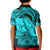 Polynesian Pride Happy Father Day Polo Shirt for Kid I Love You Dad Polynesian Tribal Aqua - Wonder Print Shop