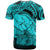 Polynesian Pride Happy Father Day T Shirt I Love You Dad - Polynesian Tribal Aqua - Wonder Print Shop