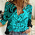 Polynesian Pride Happy Father Day Women Casual Shirt I Love You Dad - Polynesian Tribal Aqua - Wonder Print Shop