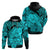 Personalised Polynesian Pride Happy Father Day Hoodie I Love You Dad - Polynesian Tribal Aqua - Wonder Print Shop