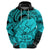 Personalised Polynesian Pride Happy Father Day Hoodie I Love You Dad - Polynesian Tribal Aqua - Wonder Print Shop
