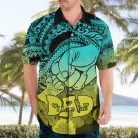 Polynesian Pride Happy Father Day Hawaiian Shirt I Love You Dad - Polynesian Tribal Gradient 1 - Wonder Print Shop