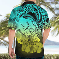 Polynesian Pride Happy Father Day Hawaiian Shirt I Love You Dad - Polynesian Tribal Gradient 1 - Wonder Print Shop