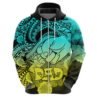 Polynesian Pride Happy Father Day Hoodie I Love You Dad - Polynesian Tribal Gradient 1 - Wonder Print Shop