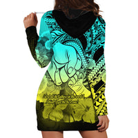 Polynesian Pride Happy Father Day Hoodie Dress I Love You Dad - Polynesian Tribal Gradient 1 - Wonder Print Shop