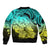 Polynesian Pride Happy Father Day Sleeve Zip Bomber Jacket I Love You Dad - Polynesian Tribal Gradient 1 - Wonder Print Shop
