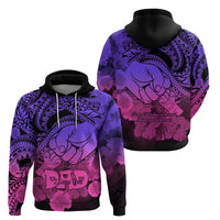 Polynesian Pride Happy Father Day Hoodie I Love You Dad - Polynesian Tribal Gradient 2 - Wonder Print Shop