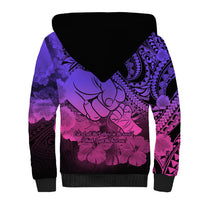 Polynesian Pride Happy Father Day Sherpa Hoodie I Love You Dad - Polynesian Tribal Gradient 2 - Wonder Print Shop