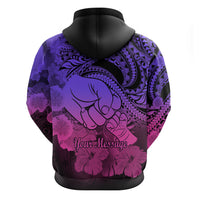 Personalised Polynesian Pride Happy Father Day Hoodie I Love You Dad - Polynesian Tribal Gradient 2 - Wonder Print Shop