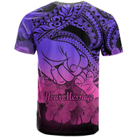 Personalised Polynesian Pride Happy Father Day T Shirt I Love You Dad - Polynesian Tribal Gradient 2 - Wonder Print Shop