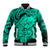 Polynesian Pride Happy Father Day Baseball Jacket I Love You Dad - Polynesian Tribal Green LT9 - Wonder Print Shop