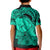 Polynesian Pride Happy Father Day Polo Shirt for Kid I Love You Dad Polynesian Tribal Green - Wonder Print Shop