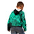 Personalised Polynesian Pride Happy Father Day Kid Hoodie I Love You Dad - Polynesian Tribal Green - Wonder Print Shop