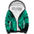 Personalised Polynesian Pride Happy Father Day Sherpa Hoodie I Love You Dad - Polynesian Tribal Green - Wonder Print Shop
