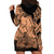 Polynesian Pride Happy Father Day Hoodie Dress I Love You Dad - Polynesian Tribal Nude - Wonder Print Shop