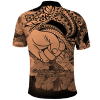 Polynesian Pride Happy Father Day Polo Shirt I Love You Dad Polynesian Tribal Nude - Wonder Print Shop