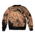 Polynesian Pride Happy Father Day Sleeve Zip Bomber Jacket I Love You Dad - Polynesian Tribal Nude - Wonder Print Shop