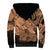 Personalised Polynesian Pride Happy Father Day Sherpa Hoodie I Love You Dad - Polynesian Tribal Nude - Wonder Print Shop