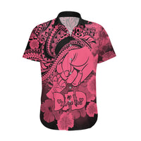 Polynesian Pride Happy Father Day Hawaiian Shirt I Love You Dad - Polynesian Tribal Pink - Wonder Print Shop